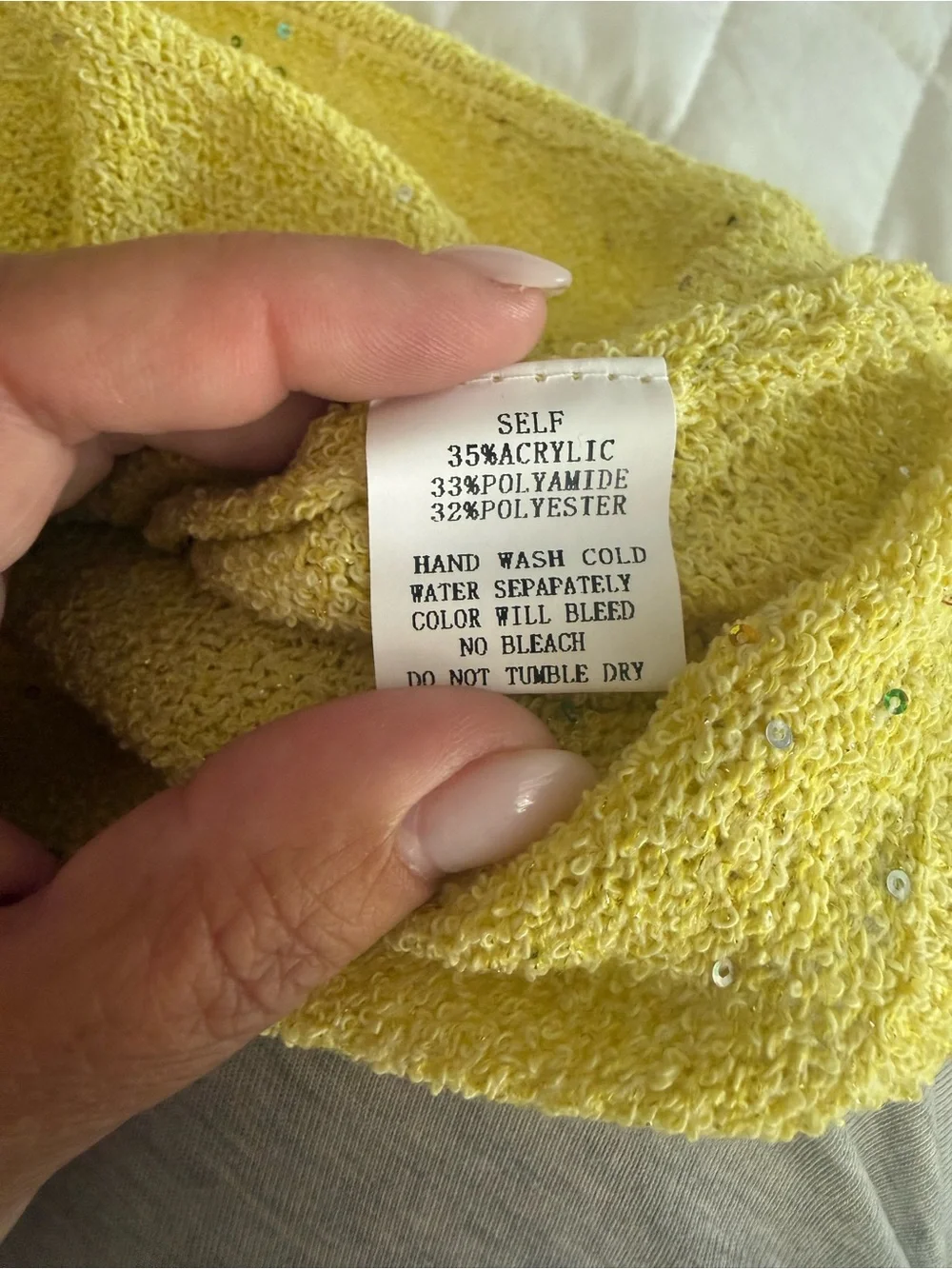 Needii Yellow Knit Two-Piece Set